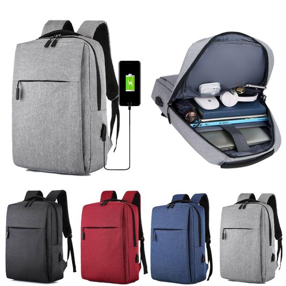 Mochila Bolsa Impermeável Com Porta USB Bolsa Para Negócios, Trabalho ...
