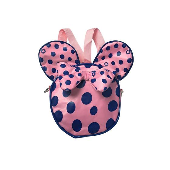 Imagem de Mochila Bolsa Infantil Minnie Mickey Menina Com Orelhas