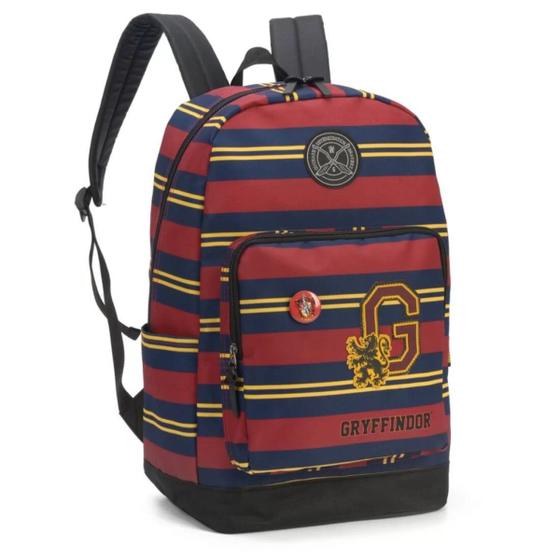 Imagem de Mochila Bolsa Juvenil Harry Potter Brasão Hogwarts Vinho