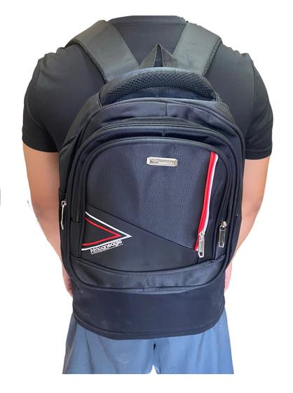 Imagem de Mochila Bolsa Masculina Executiva Notebook Reforçada Preta