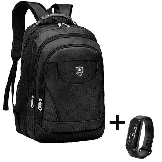 Imagem de Mochila Bolsa Masculina Executiva Trabalho Power Bank  Escola Viagem Passeio