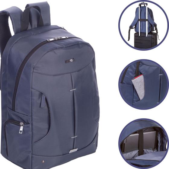 Imagem de Mochila Bolsa Masculina Notebook Impermeável Reforçada Sestini Prime Slim Laptop