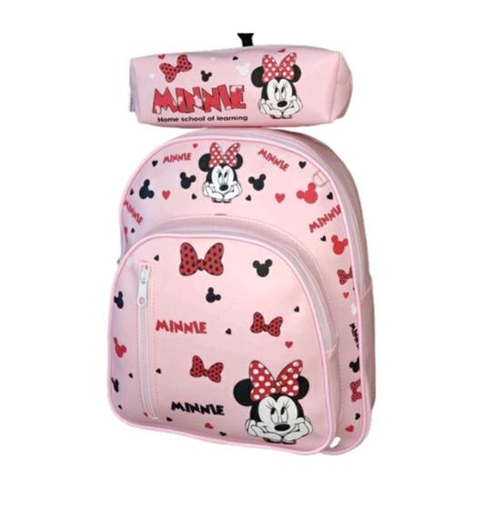 Imagem de Mochila Bolsa Minnie Escola Costa Passeio Infantil Bebe Juvenil Resistente