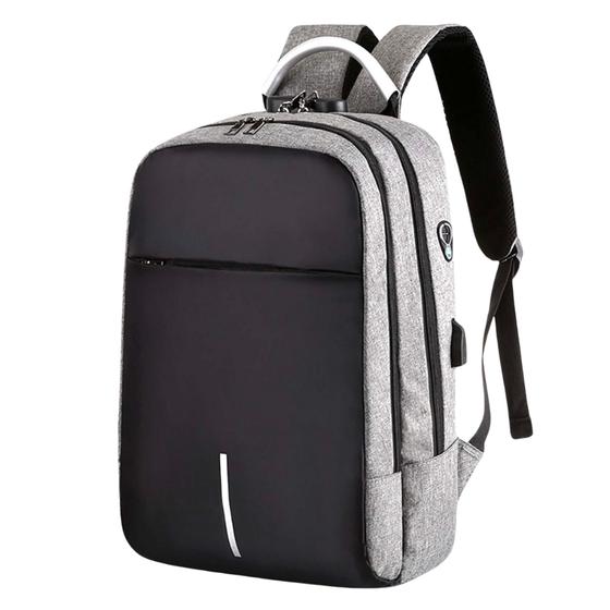 Imagem de Mochila Bolsa Para Notebook Impermeável Reforçada Com Usb