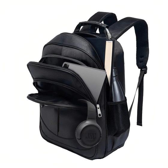 Mochila Bolsa Reforçada com Cabo de Aço Compartimento Para Notebook Preta Bolsos Grandes Sistema Menor preço em Mochila Bolsa Reforçada com Cabo de Aço Compartimento Para Notebook Preta Bolsos Grandes Sistema