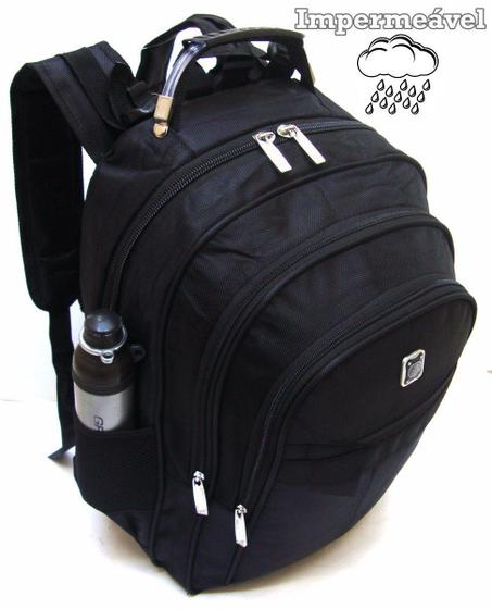 Imagem de Mochila Bolsa Reforçada Notebook 15.6' Escolar Cabo Aço impermeável