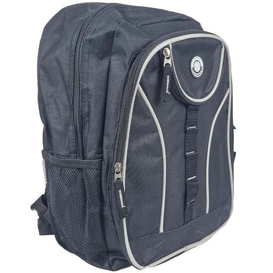 Imagem de Mochila Bolsa Resistente Reforçada Escolar Preta Viagem Clio Style