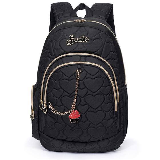 Imagem de Mochila Bolsa Spector Matelassê Reforçada Espaçosa Escolar Notebook Feminina