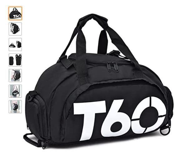 Mochila Bolsa T60 Academia Masculina Fem Impermeável - PRETA Menor preço em Mochila Bolsa T60 Academia Masculina Fem Impermeável - PRETA