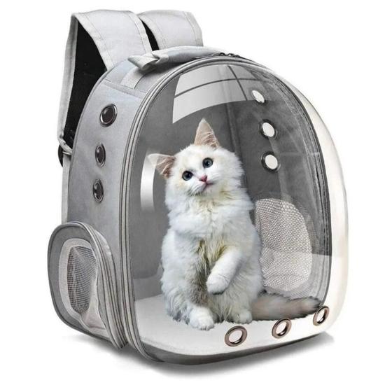 Imagem de Mochila bolsa Transporte Pet Gatos Visão Panorâmica Astronauta Acrílico