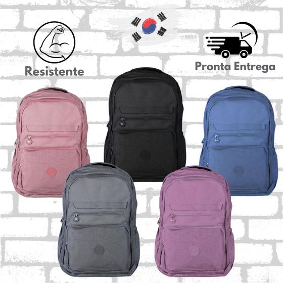 Imagem de Mochila Bolsa Viagem Resistente Média Coreana Feminina Fashion