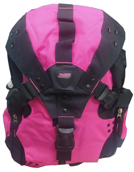 Imagem de Mochila Bolsa X-sport Original Chenson Preto Com Pink