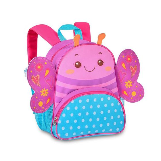Mochila Borboleta De Costas Grande Escolar Rosa Feminina - Clio Style Menor preço em Mochila Borboleta De Costas Grande Escolar Rosa Feminina - Clio Style