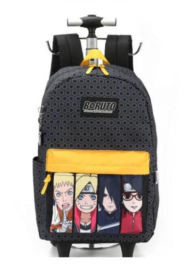 Imagem de Mochila boruto  com rodas   preto   mc47094br