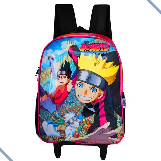 Imagem de Mochila Boruto De Rodinhas Naruto Next Generations Rosa