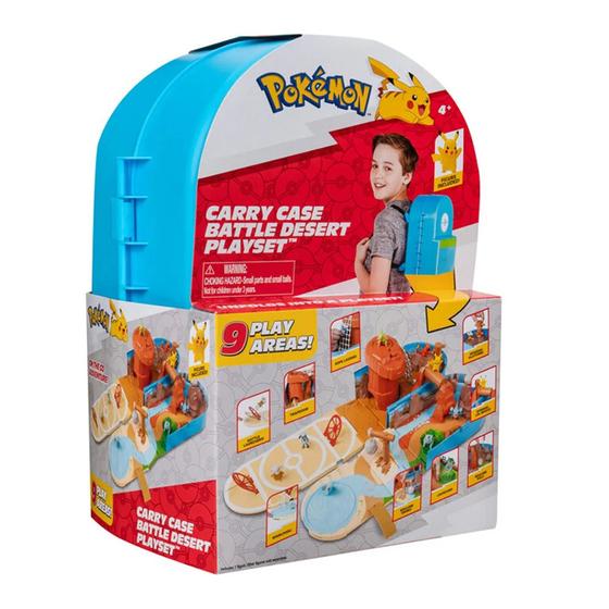 Imagem de Mochila Brinquedo Cenario e Boneco Pokémon Battle Playset