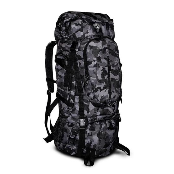 Imagem de Mochila Camping 70 Lts Camuflada Reforçada Trilha Trekking