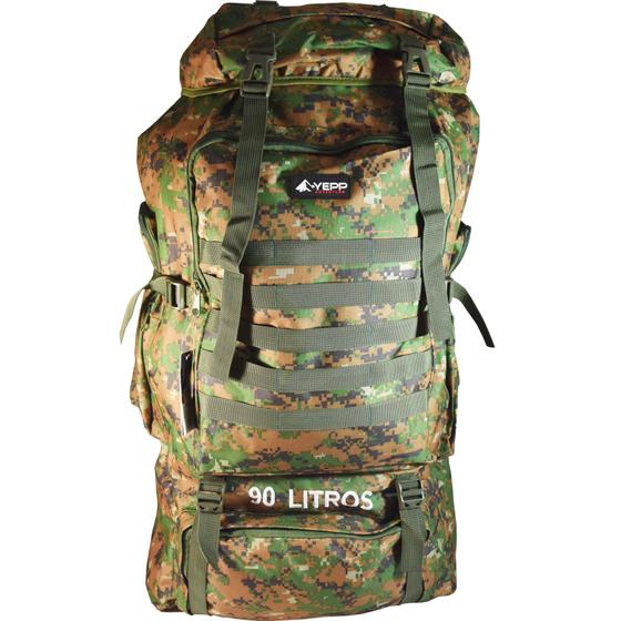 Imagem de Mochila Camping Militar 90l Grande Trilha Cargueira - Yepp