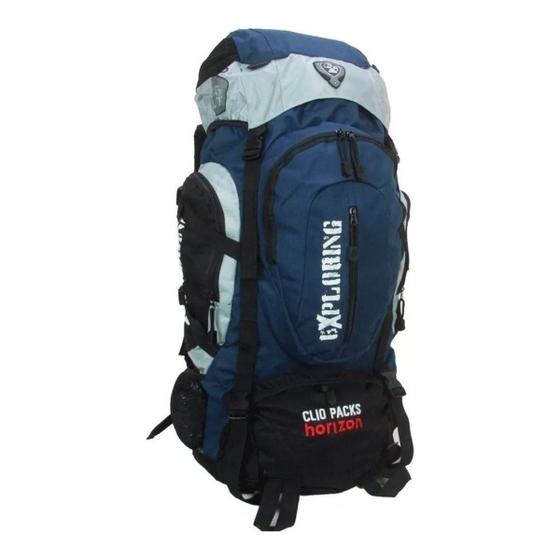 Imagem de Mochila Camping Reforçada Clio Trilha 55l Impermeável Mc5389 AZUL