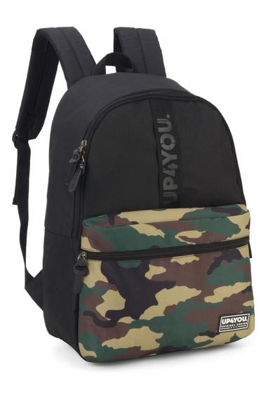 Imagem de Mochila Camuflada Exército Militar/Preta Juvenil Luxcel Up4you