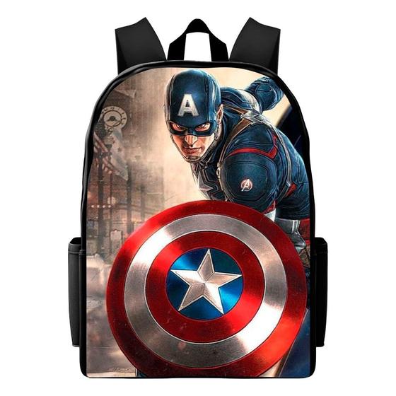 Imagem de mochila capitão america bolsa infantil escolar m33