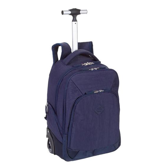 Imagem de Mochila Carrinho 2 em 1 Rolling Crinckle Azul Sestini 075710-04