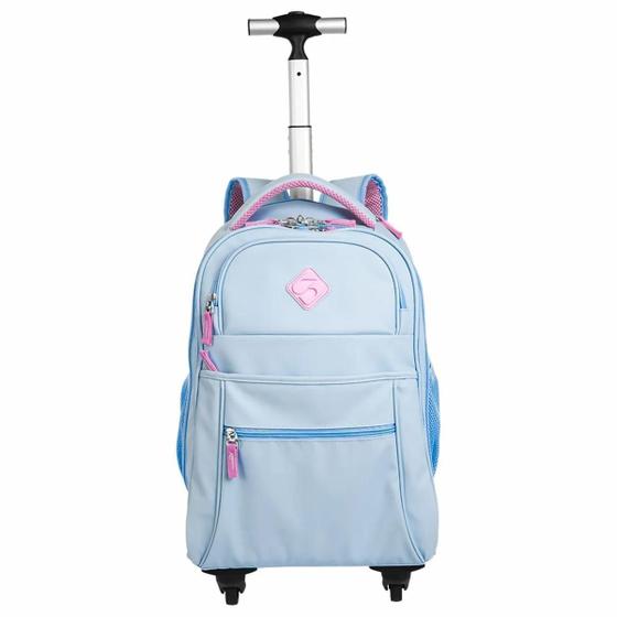 Imagem de Mochila Carrinho 4 Rodas Sestini Hydroblock Sky - Azul