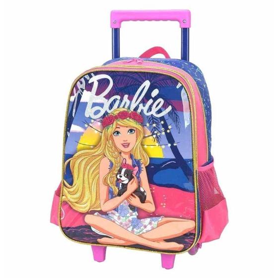 Imagem de Mochila Carrinho Barbie Rosa Luxcel IC34402BB-RA