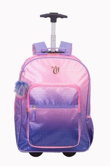 Imagem de Mochila Carrinho Capricho Paetê - Rosa Lilás