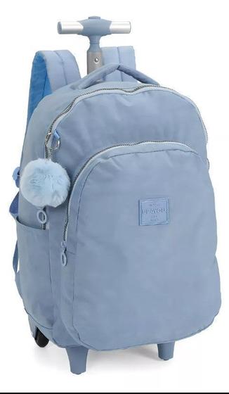 Imagem de Mochila Carrinho Crinkle Clássica Azul Up4you Azul
