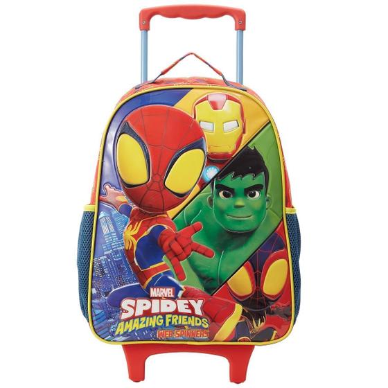 Imagem de Mochila Carrinho E Rodas Homem Aranha Hulk Homem Ferro