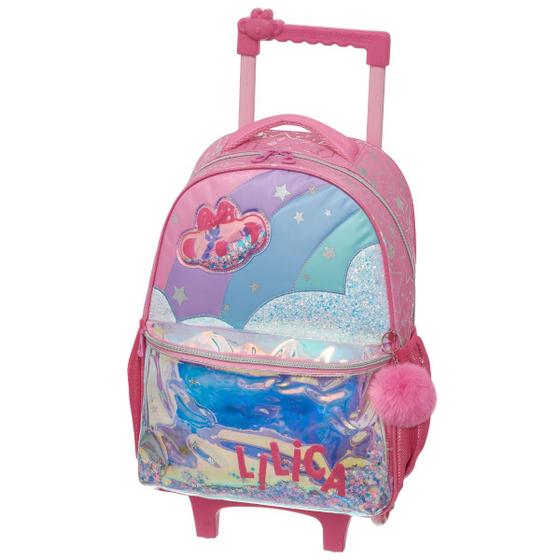 Imagem de Mochila Carrinho Rodinha Escolar Lilica Ripilica Original Super Star 