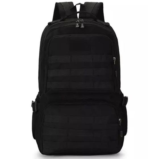 Imagem de Mochila Casual Camuflada de 25L Semi-Impermeável para Acampamento, Verão e Corrida - Preto