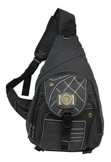 Imagem de Mochila Com Alça Transversal Em Lona Reforçada Kvn Grande