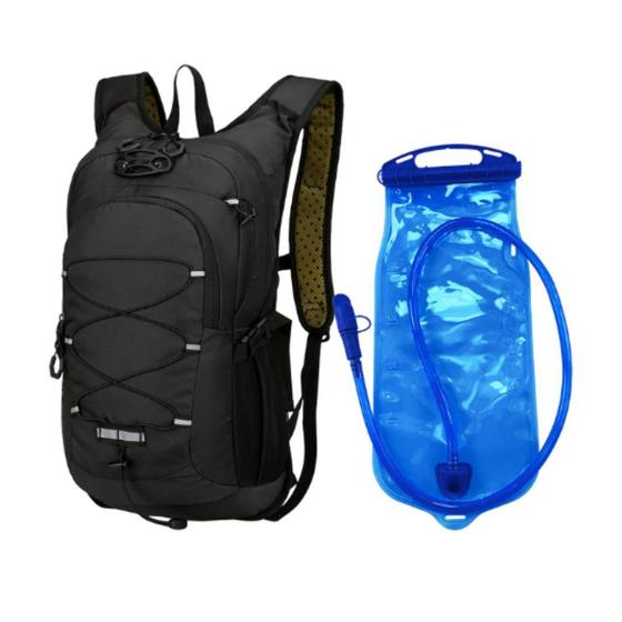 Imagem de Mochila Com Bolso De Hidratação Top Pra Ciclismo + Refil 2L