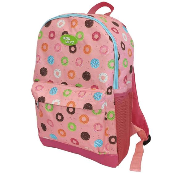 Imagem de Mochila Com Estampa Donuts Infantil Escolar Grande 1 Unidade