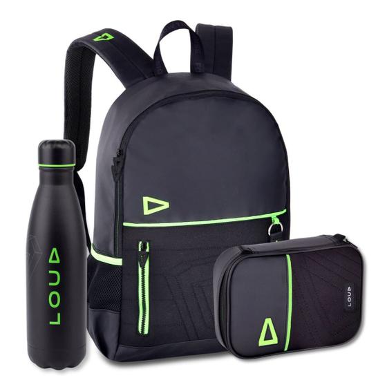 Imagem de Mochila com Estojo  Garrafa Térmica Loud Kit Gamer Casual