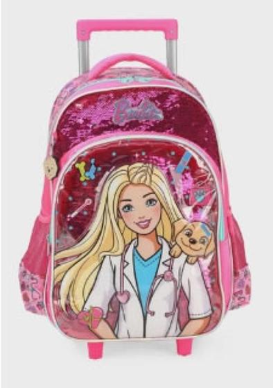 Imagem de Mochila com rodas com rodas pink   ic39136bb