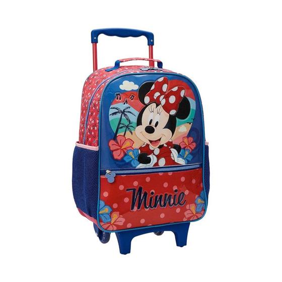 Imagem de Mochila com Rodas Escolar 14 Minnie Tropical