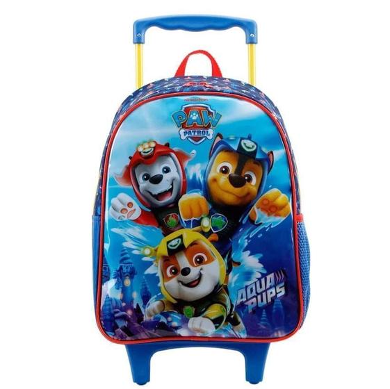 Imagem de MOCHILA COM RODAS TAM 14 PATRULHA CANINA X1 XERYUS - 11761 Azul