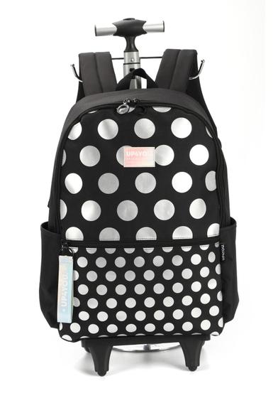 Imagem de Mochila com Rodas Up4You 18" Poá Preta - Luxcel