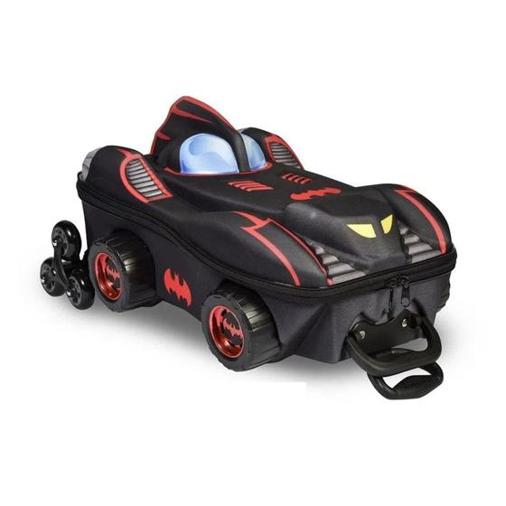 Imagem de Mochila com Rodinha 3D - Batman Chrome Wheels - Diplomata