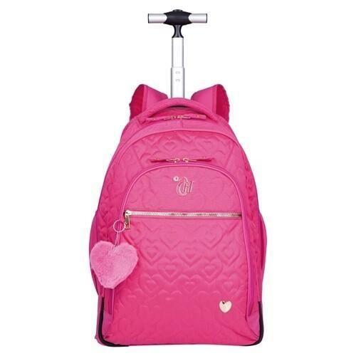 Imagem de Mochila Com Rodinha G Capricho Crush Sestini Rosa - 75894