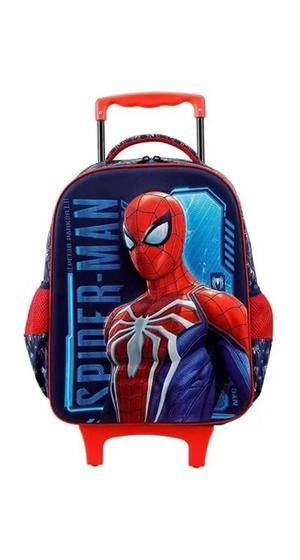 Imagem de Mochila Com Rodinha G Tam 16 3D Spider Man Xeryus - 11700