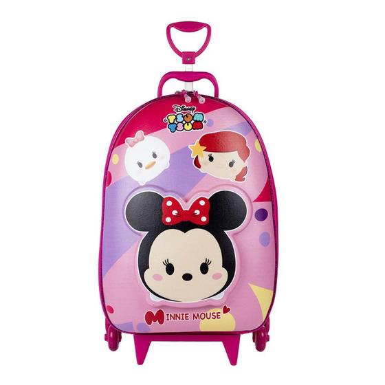 Imagem de Mochila Com Rodinha Minnie Tsum Tsum Rosa Diplomata - LC