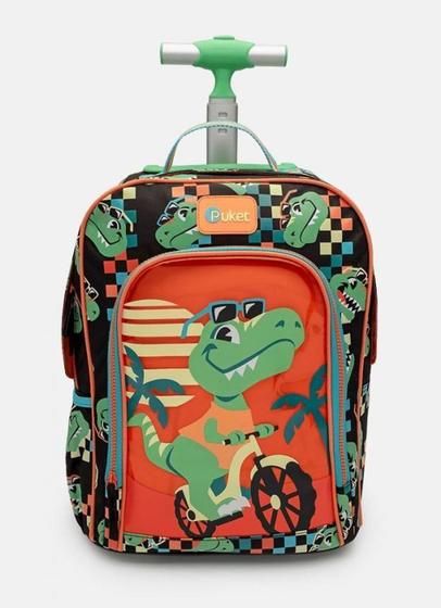 Imagem de Mochila com Rodinha Pequena Dino Miami Puket