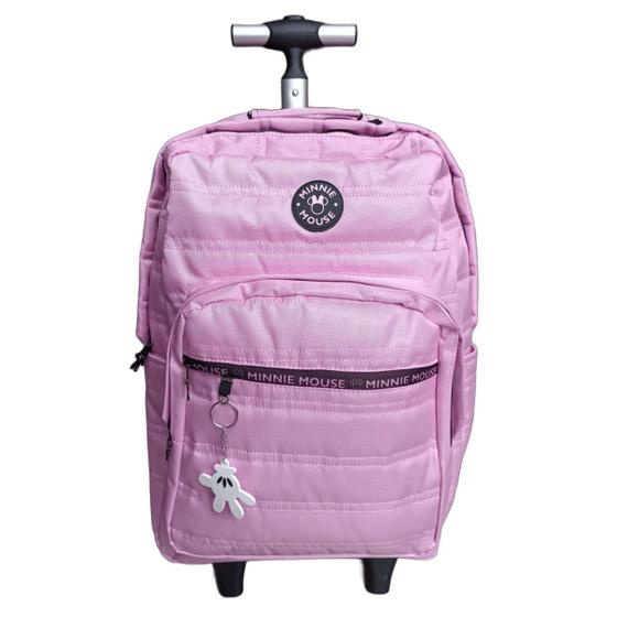 Imagem de Mochila com Rodinha T Rosa Minnie Mouse Escolar Xeryus