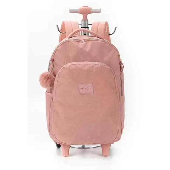 Imagem de Mochila com rodinha UP4YOU crinkle G nude MC47152UP- LUXCEL