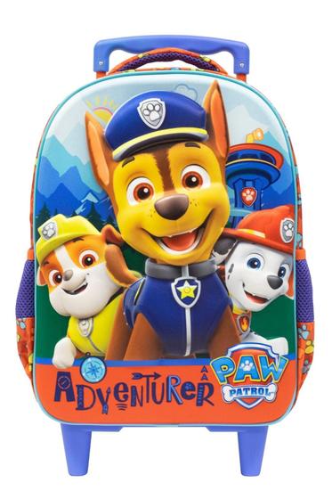 Mochila com Rodinhas 14 Patrulha Canina 3D S 10811 Xeryus Menor preço em Mochila com Rodinhas 14 Patrulha Canina 3D S 10811 Xeryus
