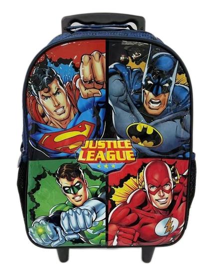 Imagem de Mochila com Rodinhas 16" Liga da Justiça 84.1010 - Xeryus